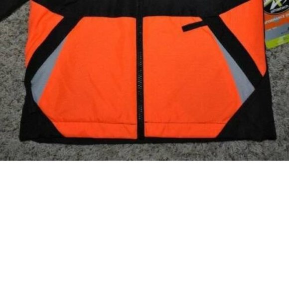 Boys All Weather Jacket 4/5 Black Orange 4 in 1 Winter Spring Fall Athletech - Picture 12 of 14